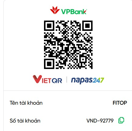 Mã QR chuyển khoản FiTop VPBank